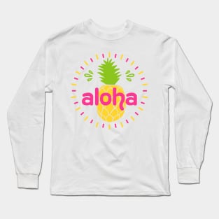 Aloha Pineapple Long Sleeve T-Shirt